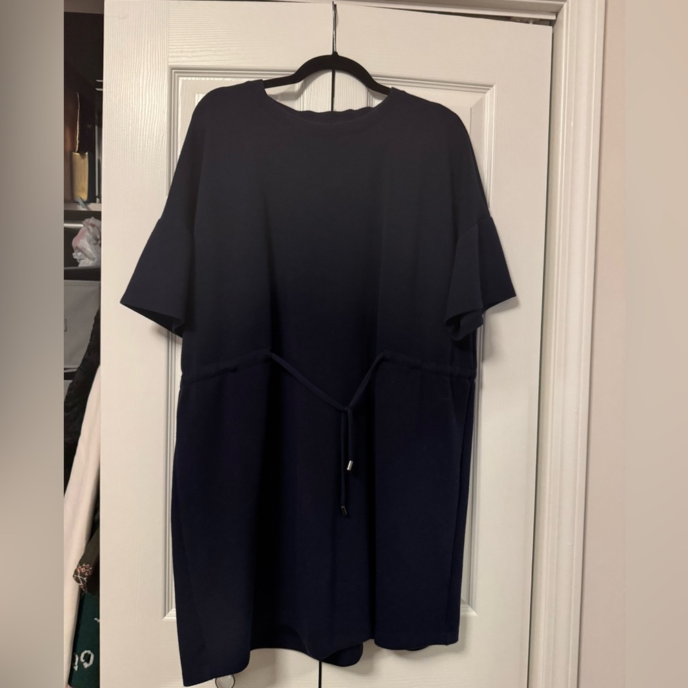 Cable & Gauge Navy T-Shirt Dress – XXL Stretchy Casual Basic Dress